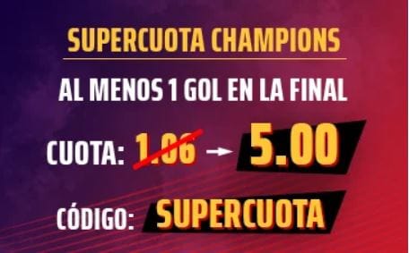 🥇 Supercuotas en Apuestas Deportivas de Hoy | 【Mayo 2025】 23 Sportium Supercuota Final Champions League