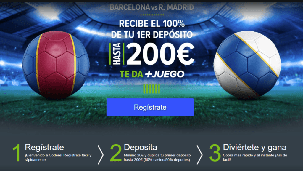 barcelona vs real madrid codere bono