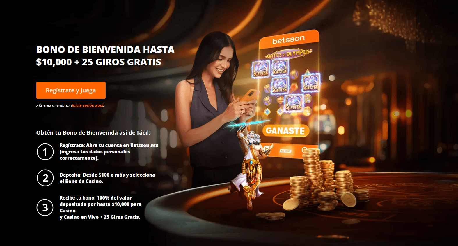 Betsson Bono Casino » ¡$10 MIL de Bienvenida! 1 betsson bono bienvenida casino