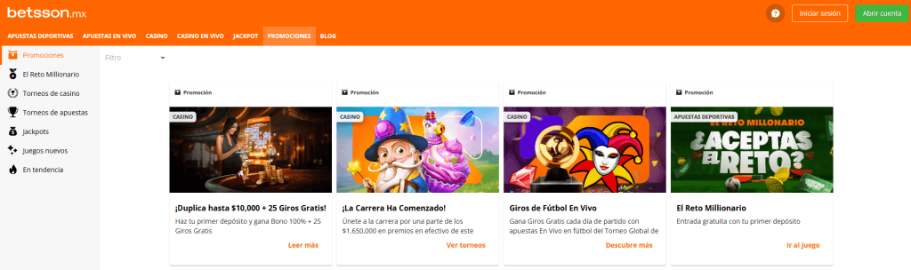 BETSSON | Bonos + Reseña COMPLETA 3 betsson bono mexico