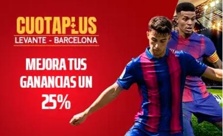 🥇 Supercuotas en Apuestas Deportivas de Hoy | 【Agosto 2025】 22 Sportium CuotaPlus Levante vs Barcelona