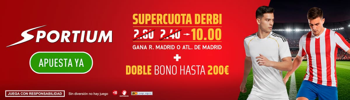 Supercuota Sportium derbi madrileño