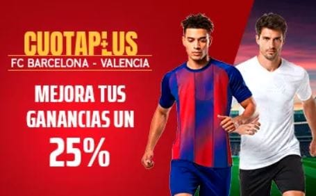 🥇 Supercuotas en Apuestas Deportivas de Hoy | 【Septiembre 2025】 18 Sportium Barcelona vs Valencia CuotaPlus