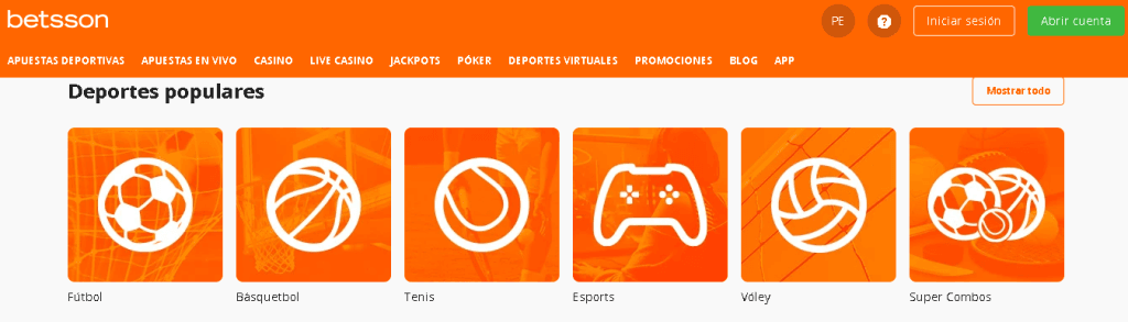 BETSSON bono apuestas deportivas