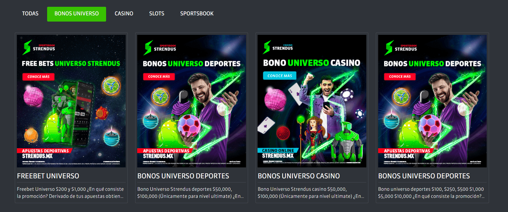 STRENDUS bono apuestas deportivas