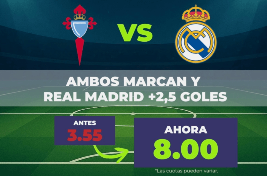 supercuota top celta vs madrid