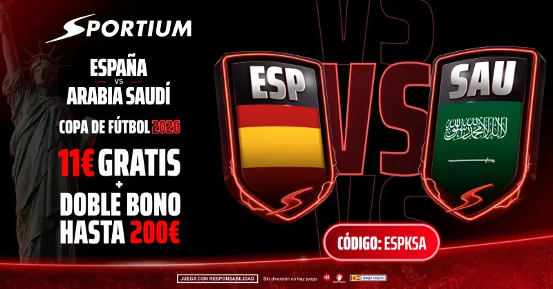 Apuesta gratis españa vs arabia saudí bono sportium bienvenida