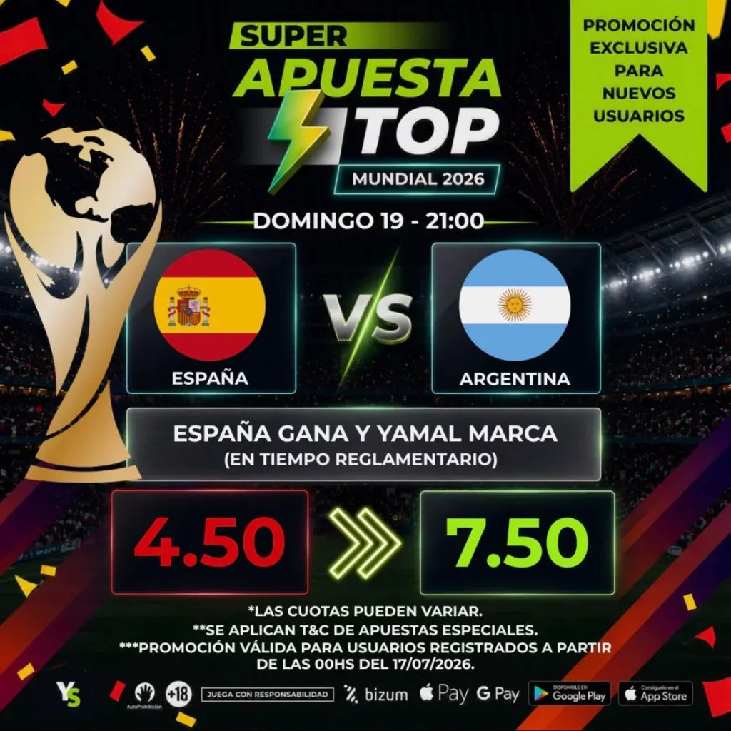 YoSports Final Mundial España vs Argentina