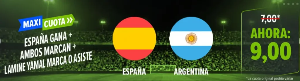 supercuota españa vs argentina codere supercuotas codere españa vs argentina