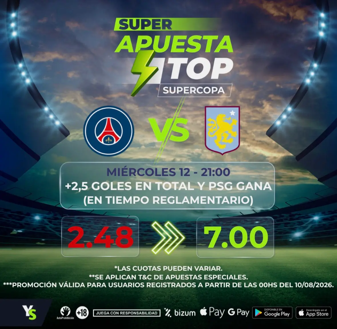 YoSports PSG vs Aston Villa